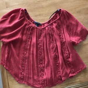 Burnt orange crop size small